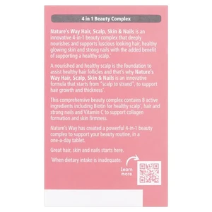 (PRE ORDER) Nature's Way Beauty Hair Scalp Skin & Nails 60 Tablets shelf life 2yrs